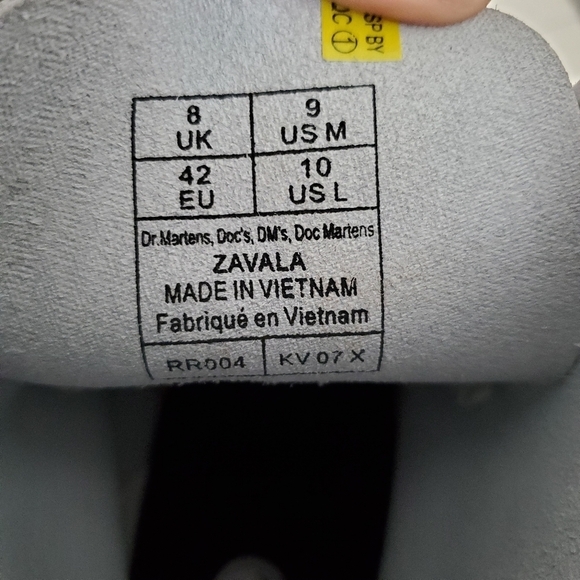 NEW Dr Martens Womens Zavala T Lamper Combat Boots Leather White Size 10 - Picture 10 of 10